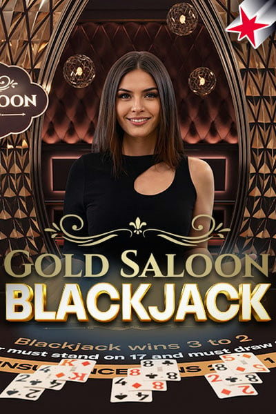 Cartel de Gold Saloon Blackjack en Betwest